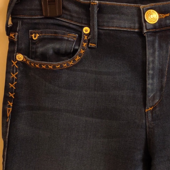 True Religion X Thick Stitch BECCA Style Jeans Size 28 - Picture 10 of 10